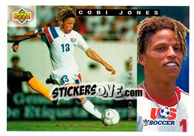 Cromo Cobi Jones - World Cup USA 1994. Preview English/Spanish - Upper Deck
