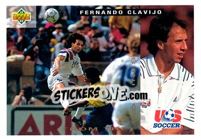 Sticker Fernando Clavijo - World Cup USA 1994. Preview English/Spanish - Upper Deck