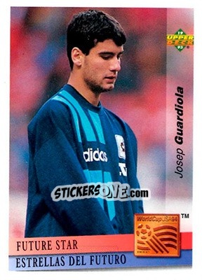 Cromo Josep Guardiola - World Cup USA 1994. Preview English/Spanish - Upper Deck