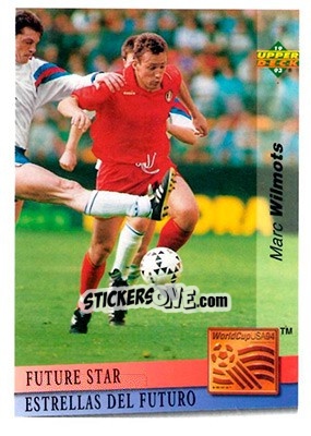 Cromo Marc Wilmots - World Cup USA 1994. Preview English/Spanish - Upper Deck
