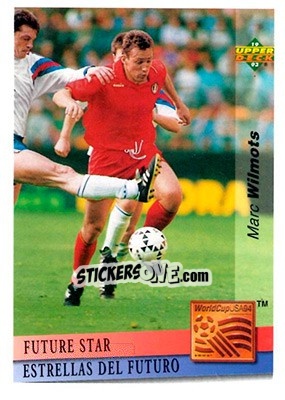 Sticker Marc Wilmots - World Cup USA 1994. Preview English/Spanish n. FS15 - Upper Deck