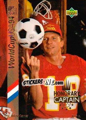 Sticker Joe Montana - World Cup USA 1994. Preview English/Spanish - Upper Deck