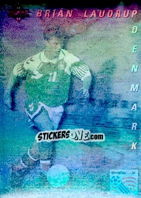 Sticker Brian Laudrup - World Cup USA 1994. Preview English/Spanish - Upper Deck
