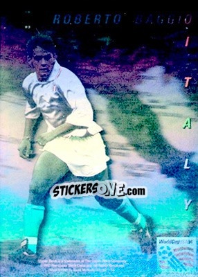 Sticker Roberto Baggio - World Cup USA 1994. Preview English/Spanish n. WCH4 - Upper Deck