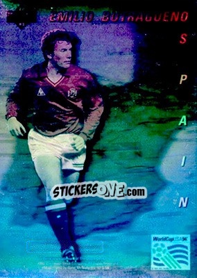 Sticker Emilio Butrageno - World Cup USA 1994. Preview English/Spanish - Upper Deck