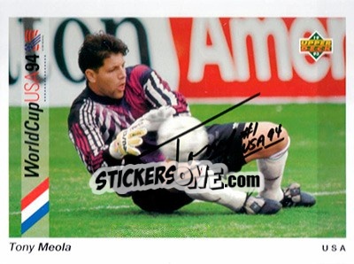 Cromo Tony Meola - World Cup USA 1994. Preview English/Spanish - Upper Deck