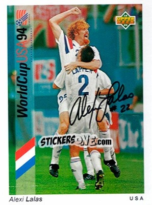 Sticker Alexi Lalas - World Cup USA 1994. Preview English/Spanish n. 22A - Upper Deck