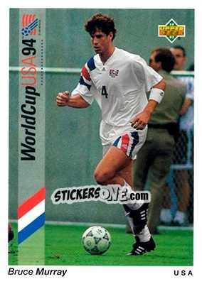 Sticker Bruce Murray - World Cup USA 1994. Preview English/Spanish - Upper Deck