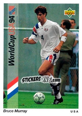 Figurina Bruce Murray - World Cup USA 1994. Preview English/Spanish n. 4 - Upper Deck