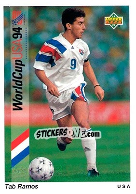 Cromo Tab Ramos - World Cup USA 1994. Preview English/Spanish - Upper Deck