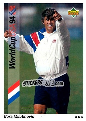Sticker Bora Milutinovic - World Cup USA 1994. Preview English/Spanish n. 30 - Upper Deck