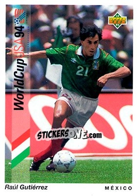 Sticker Raul Gutierrez - World Cup USA 1994. Preview English/Spanish n. 31 - Upper Deck