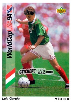 Sticker Luis Garcia - World Cup USA 1994. Preview English/Spanish n. 40 - Upper Deck