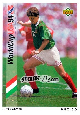 Figurina Luis Garcia - World Cup USA 1994. Preview English/Spanish - Upper Deck