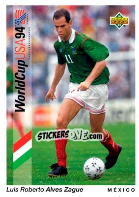 Sticker Luis Roberto Alves Zague - World Cup USA 1994. Preview English/Spanish n. 41 - Upper Deck