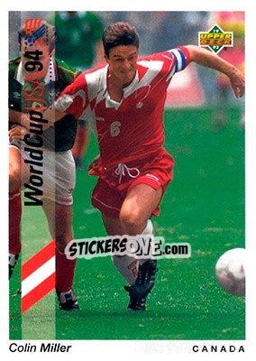 Sticker Colin Miller - World Cup USA 1994. Preview English/Spanish - Upper Deck