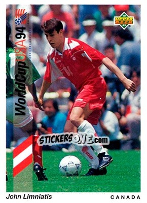 Sticker John Limniatis - World Cup USA 1994. Preview English/Spanish - Upper Deck
