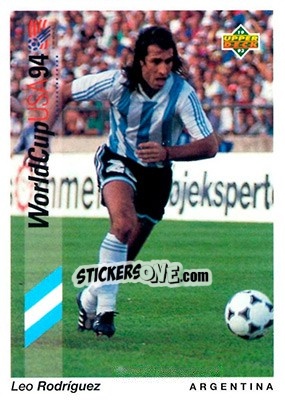 Sticker Leo Rodringuez - World Cup USA 1994. Preview English/Spanish - Upper Deck