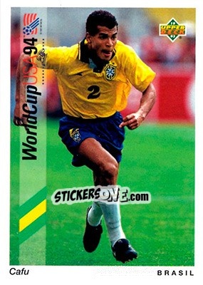 Sticker Cafu - World Cup USA 1994. Preview English/Spanish - Upper Deck