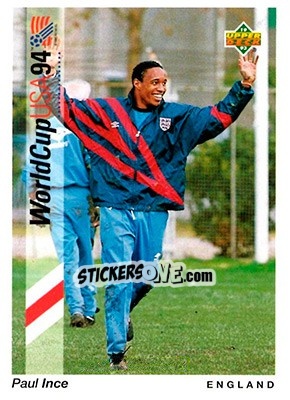 Cromo Paul Ince - World Cup USA 1994. Preview English/Spanish - Upper Deck