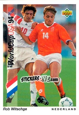 Sticker Rob Witschge - World Cup USA 1994. Preview English/Spanish - Upper Deck