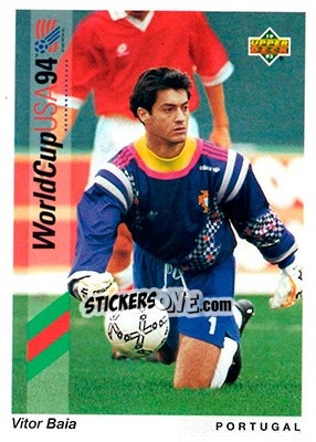 Sticker Vitor Baia - World Cup USA 1994. Preview English/Spanish - Upper Deck