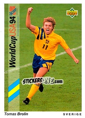 Sticker Tomas Brolin - World Cup USA 1994. Preview English/Spanish n. 94 - Upper Deck