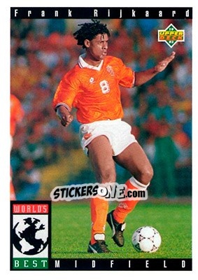 Cromo Frank Rijkaard - World Cup USA 1994. Preview English/Spanish - Upper Deck