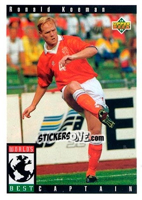 Figurina Ronald Koeman - World Cup USA 1994. Preview English/Spanish - Upper Deck