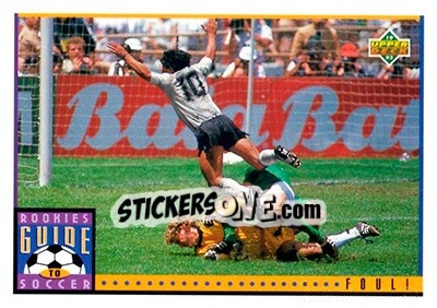Sticker Foul! - World Cup USA 1994. Preview English/Spanish n. 121 - Upper Deck