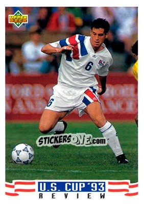 Sticker John Harkes - World Cup USA 1994. Preview English/Spanish - Upper Deck