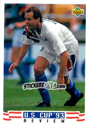 Sticker Thomas Dooley - World Cup USA 1994. Preview English/Spanish - Upper Deck