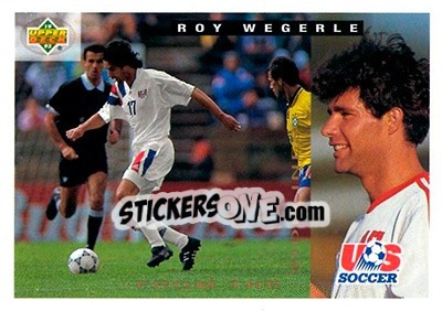 Sticker Roy Wegerle - World Cup USA 1994. Preview English/Spanish - Upper Deck