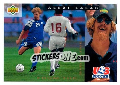 Sticker Alexi Lalas - World Cup USA 1994. Preview English/Spanish n. 157 - Upper Deck