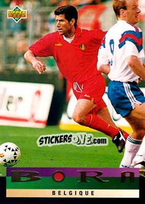 Sticker Belgium - World Cup USA 1994. Preview English/Spanish - Upper Deck