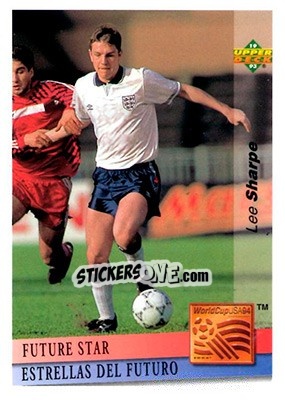 Sticker Lee Sharpe - World Cup USA 1994. Preview English/Spanish - Upper Deck