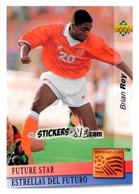 Sticker Brian Roy - World Cup USA 1994. Preview English/Spanish - Upper Deck