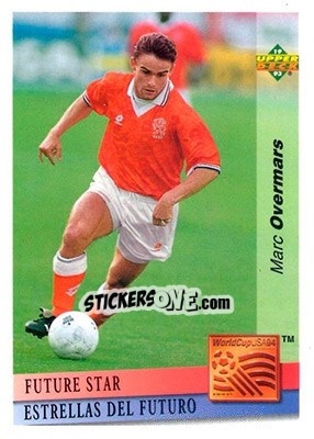 Figurina Marc Overmars - World Cup USA 1994. Preview English/Spanish - Upper Deck