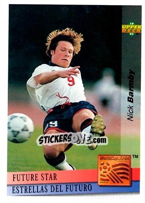 Figurina Nick Bamby - World Cup USA 1994. Preview English/Spanish - Upper Deck