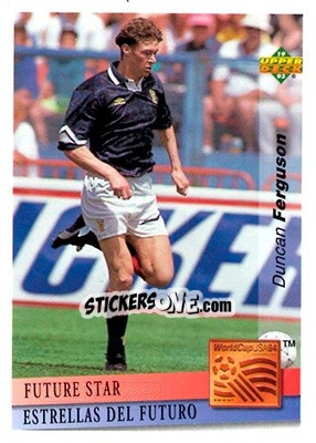 Sticker Duncan Ferguson - World Cup USA 1994. Preview English/Spanish - Upper Deck