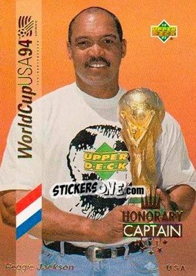 Sticker Reggie Jackson - World Cup USA 1994. Preview English/Spanish - Upper Deck