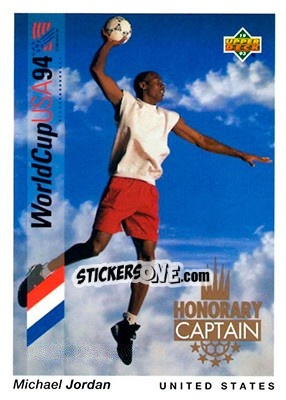 Sticker Michael Jordan - World Cup USA 1994. Preview English/Spanish n. HC3 - Upper Deck