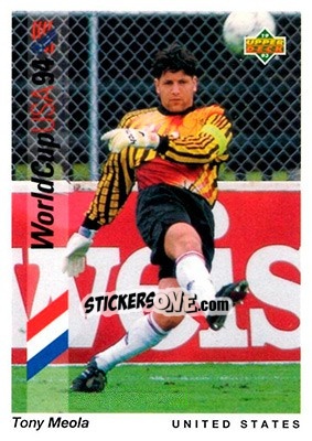 Sticker Tony Meola - World Cup USA 1994. Preview English/Spanish - Upper Deck