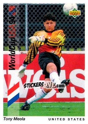 Cromo Tony Meola - World Cup USA 1994. Preview English/Spanish - Upper Deck