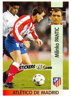 Sticker Milinko Pantic Smiljanic - Liga Spagnola 1996-1997 n. 11 - Panini