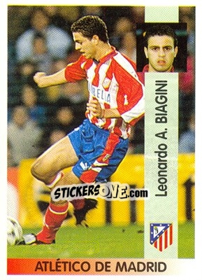 Cromo Leonardo Ángel Biagini - Liga Spagnola 1996-1997 n. 13 - Panini