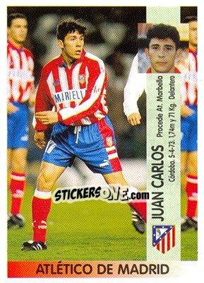 Sticker Juan Carlos Gómez Díaz - Liga Spagnola 1996-1997 n. 14a - Panini