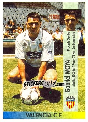 Figurina Gabriel Moya Sanz - Liga Spagnola 1996-1997 - Panini