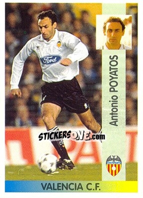 Cromo Antonio Poyatos Medina - Liga Spagnola 1996-1997 - Panini