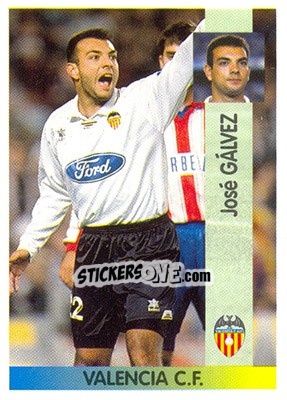 Sticker José Gálvez Estévez - Liga Spagnola 1996-1997 - Panini
